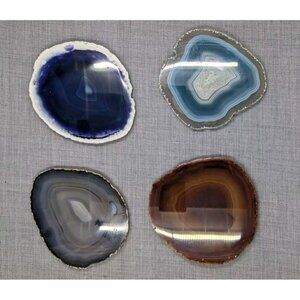 Anna NY by RabLabs Agate Coasters Set of 4
